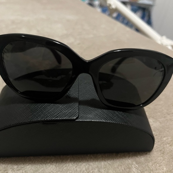 Prada Glossy Black Sunglasses main image 4